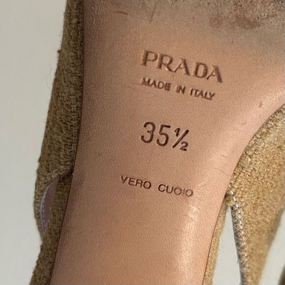 Prada Milano 35.5 Sandals/Slip on Woven with beads - Picture 7 of 13